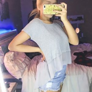 short sleeve flowy top